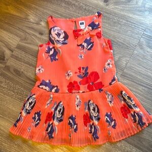 Janie and Jack Coral Floral Dress